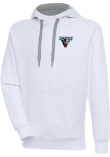 Antigua Maine Black Bears Mens White Victory Long Sleeve Hoodie