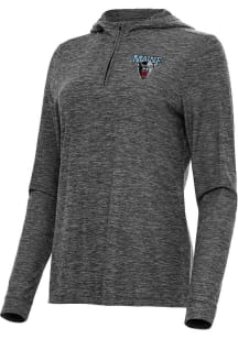 Antigua Maine Black Bears Womens Black Daybreak Qtr Zip