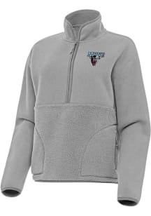 Antigua Maine Black Bears Womens Grey Figure Qtr Zip