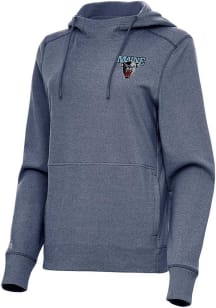 Antigua Maine Black Bears Womens Navy Blue Justice Hooded Sweatshirt