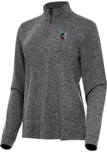 Antigua Maine Black Bears Womens Black Mentor Qtr Zip Pullover