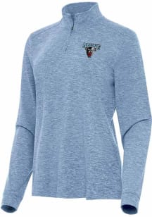 Antigua Maine Black Bears Womens Blue Mentor Qtr Zip Pullover