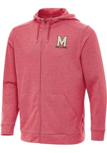 Mens Maryland Terrapins Red Antigua Effortless Light Weight Jacket