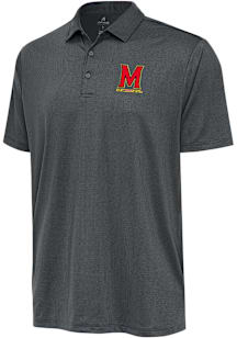 Antigua Maryland Terrapins Mens Grey Ellipse Short Sleeve Polo