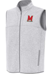 Mens Maryland Terrapins Grey Antigua Fortune Vest