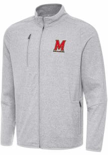 Mens Maryland Terrapins Grey Antigua Hold Up Light Weight Jacket