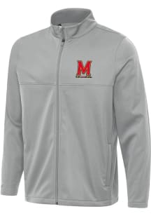 Mens Maryland Terrapins Grey Antigua Links 2 Light Weight Jacket