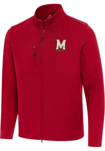 Mens Maryland Terrapins Red Antigua Objection Light Weight Jacket