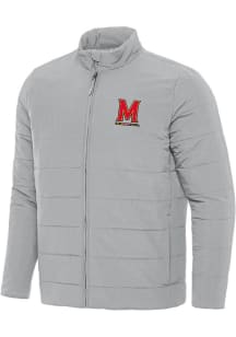 Mens Maryland Terrapins Grey Antigua Swelter Filled Jacket