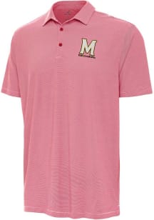 Mens Maryland Terrapins  Antigua Twine Short Sleeve Polo Shirt