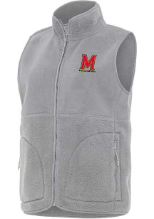 Womens Maryland Terrapins Grey Antigua Nostalgic Vest