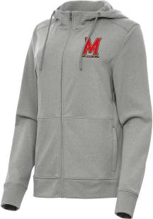 Womens Maryland Terrapins Grey Antigua Seeker Light Weight Jacket