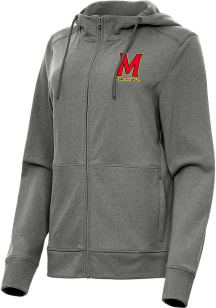 Womens Maryland Terrapins Black Antigua Seeker Light Weight Jacket