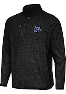 Antigua Memphis Tigers Mens Black Certain Long Sleeve Qtr Zip Pullover