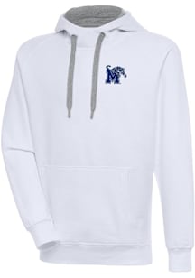 Antigua Memphis Tigers Mens White Victory Long Sleeve Hoodie