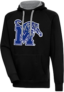 Antigua Memphis Tigers Mens Black Full Front Victory Long Sleeve Hoodie