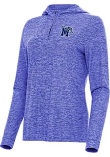 Antigua Memphis Tigers Womens Blue Daybreak Qtr Zip
