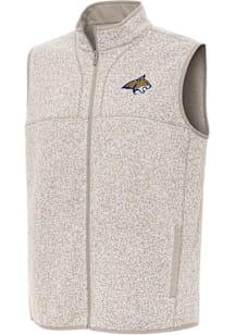 Antigua Montana State Bobcats Mens Oatmeal Fortune Sleeveless Jacket