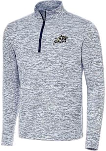 Antigua Navy Midshipmen Mens Navy Blue Cause Long Sleeve Qtr Zip Pullover