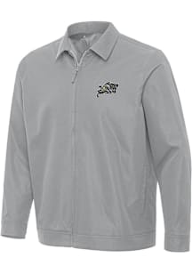 Antigua Navy Midshipmen Mens Grey Pivot Light Weight Jacket