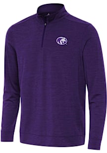 Antigua North Alabama Lions Mens Purple Bright Long Sleeve Qtr Zip Pullover