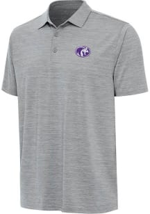 Antigua North Alabama Lions Mens Grey Layout Short Sleeve Polo