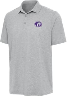 Antigua North Alabama Lions Mens Grey Par 3 Short Sleeve Polo