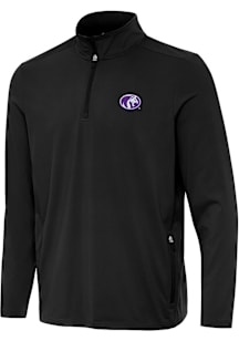 Antigua North Alabama Lions Mens Black Perilous Long Sleeve Qtr Zip Pullover