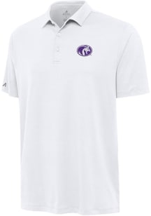 Antigua North Alabama Lions Mens White Reprocess Recycled Short Sleeve Polo