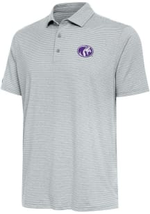 Antigua North Alabama Lions Mens Grey Scheme Short Sleeve Polo