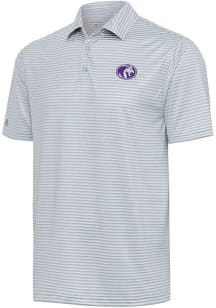 Antigua North Alabama Lions Mens Grey Skills Short Sleeve Polo