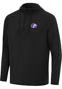 Antigua North Alabama Lions Mens Black Spikes Long Sleeve Qtr Zip Pullover