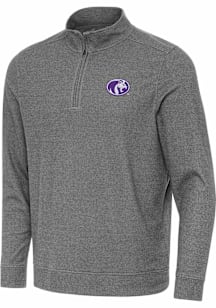 Antigua North Alabama Lions Mens Black Subtle Long Sleeve Qtr Zip Pullover