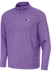 Antigua North Alabama Lions Mens Purple Subtle Long Sleeve Qtr Zip Pullover