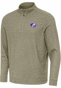 Antigua North Alabama Lions Mens Olive Subtle Long Sleeve Qtr Zip Pullover
