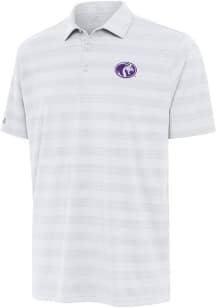 Antigua North Alabama Lions Mens White Tunnel Short Sleeve Polo