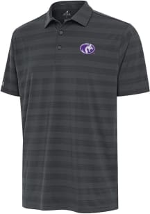 Antigua North Alabama Lions Mens Grey Tunnel Short Sleeve Polo