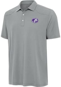 Antigua North Alabama Lions Mens Grey Western Short Sleeve Polo