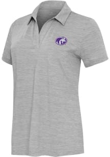 Antigua North Alabama Lions Womens Grey Layout Short Sleeve Polo Shirt