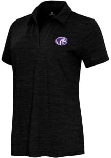 Antigua North Alabama Lions Womens Black Layout Short Sleeve Polo Shirt