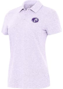 Antigua North Alabama Lions Womens Lavender Matter Short Sleeve Polo Shirt