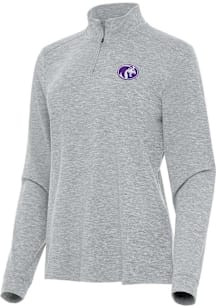 Antigua North Alabama Lions Womens Grey Mentor Qtr Zip Pullover