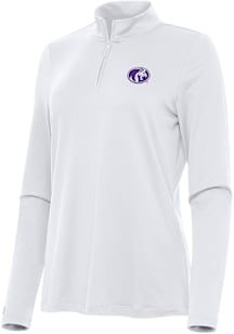 Antigua North Alabama Lions Womens White Reprocess Recycled Qtr Zip