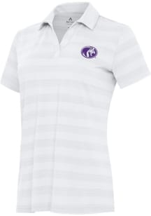 Antigua North Alabama Lions Womens White Tunnel Short Sleeve Polo Shirt