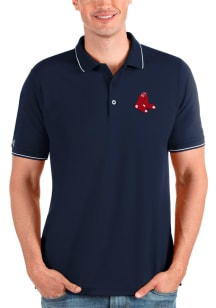 Antigua Boston Red Sox Navy Blue Affluent Big and Tall Polo