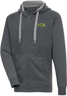 Antigua North Dakota State Bison Mens Charcoal Victory Long Sleeve Full Zip Jacket