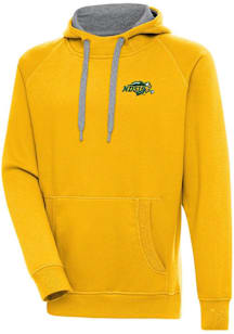 Antigua North Dakota State Bison Mens Gold Victory Long Sleeve Hoodie