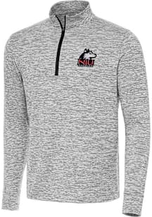 Antigua Northern Illinois Huskies Mens Black Cause Long Sleeve Qtr Zip Pullover