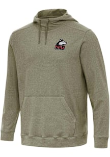 Antigua Northern Illinois Huskies Mens Olive Cloud Long Sleeve Hoodie