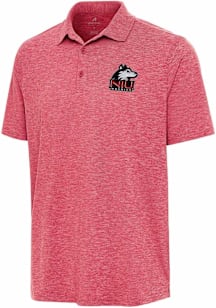 Antigua Northern Illinois Huskies Mens Red Par 3 Short Sleeve Polo